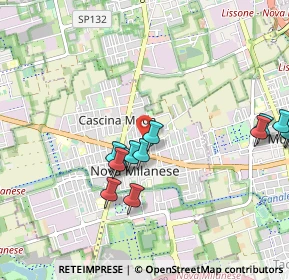 Mappa Via Pasubio, 20834 Nova Milanese MB, Italia (1.05231)