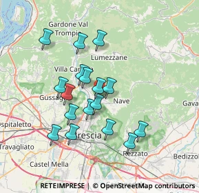 Mappa Via Guglielmo Marconi, 25073 Bovezzo BS, Italia (6.25235)