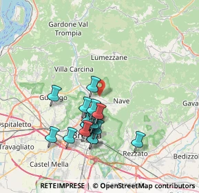 Mappa Via Guglielmo Marconi, 25073 Bovezzo BS, Italia (6.583)