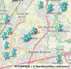 Mappa Via Cadore, 20863 Concorezzo MB, Italia (3.031)