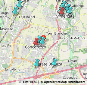 Mappa Via Cadore, 20863 Concorezzo MB, Italia (2.46)