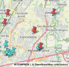 Mappa Via Cadore, 20863 Concorezzo MB, Italia (3.17929)