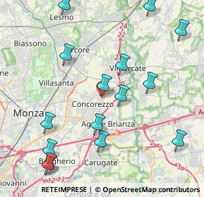 Mappa Via Cadore, 20863 Concorezzo MB, Italia (4.80867)