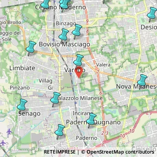 Mappa Via Tallone, 20814 Varedo MB, Italia (3.20533)