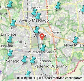 Mappa Via Tallone, 20814 Varedo MB, Italia (2.68867)