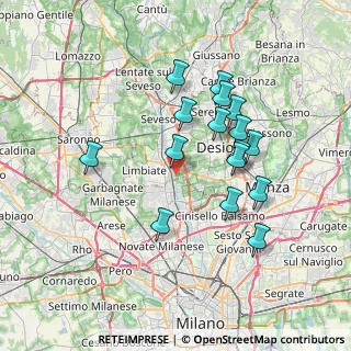 Mappa Via Tallone, 20814 Varedo MB, Italia (6.60688)