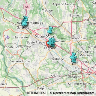 Mappa Via della Liberazione, 20025 Legnano MI, Italia (7.70727)