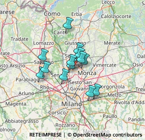 Mappa Via A. Locatelli, 20834 Nova Milanese MB, Italia (8.92)