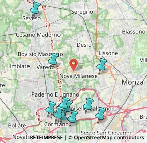 Mappa Via A. Locatelli, 20834 Nova Milanese MB, Italia (5)