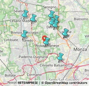 Mappa Via A. Locatelli, 20834 Nova Milanese MB, Italia (3.47455)