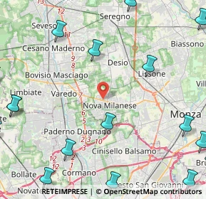 Mappa Via A. Locatelli, 20834 Nova Milanese MB, Italia (7.156)