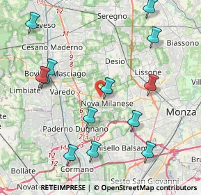 Mappa Via A. Locatelli, 20834 Nova Milanese MB, Italia (4.67462)