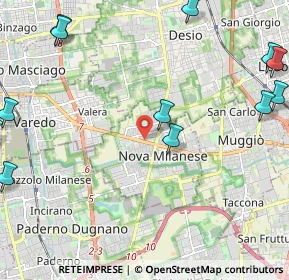 Mappa Via A. Locatelli, 20834 Nova Milanese MB, Italia (3.24)