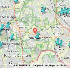 Mappa Via A. Locatelli, 20834 Nova Milanese MB, Italia (3.51647)