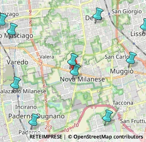 Mappa Via A. Locatelli, 20834 Nova Milanese MB, Italia (3.1425)
