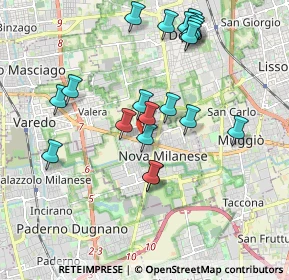 Mappa Via A. Locatelli, 20834 Nova Milanese MB, Italia (1.906)