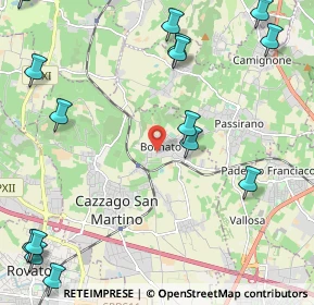 Mappa Via Conte secco, 25046 Cazzago San Martino BS, Italia (3.07267)