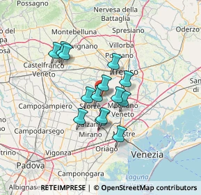 Mappa Via Enrico Mattei, 31059 Zero Branco TV, Italia (9.73643)