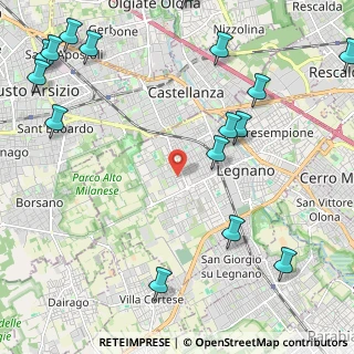 Mappa Via E. Fermi, 20025 Legnano MI, Italia (3.09125)