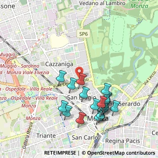 Mappa Viale Cesare Battisti, 20052 Monza MB, Italia (1.025)