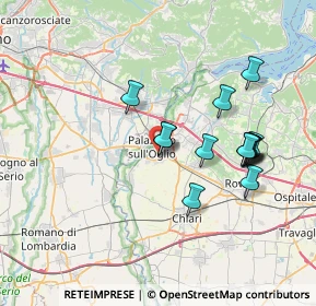 Mappa Via Brescia, 25036 Palazzolo sull'Oglio BS, Italia (6.76143)