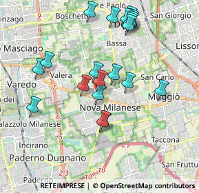 Mappa Via Magenta, 20834 Nova Milanese MB, Italia (1.906)