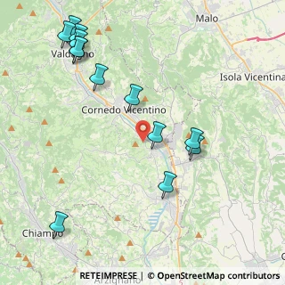 Mappa Via Bregonza, 36070 Brogliano VI, Italia (5.00615)