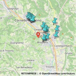Mappa Via Bregonza, 36070 Brogliano VI, Italia (1.662)