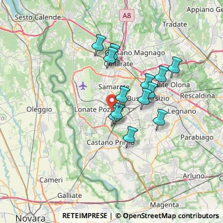 Mappa Via Busto Arsizio, 21015 Lonate Pozzolo VA, Italia (5.81462)