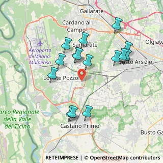Mappa Via Busto Arsizio, 21015 Lonate Pozzolo VA, Italia (3.69067)