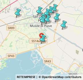 Mappa Via Canaletta Sicher, 30024 Musile di Piave VE, Italia (3.95182)