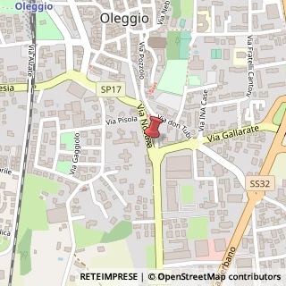 Mappa Via Novara, 63, 28047 Oleggio, Novara (Piemonte)