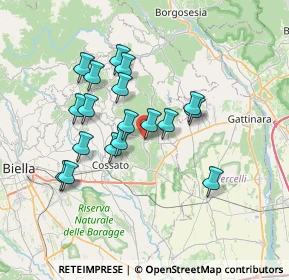 Mappa Via Borgo Inferiore, 13866 Masserano BI, Italia (6.165)