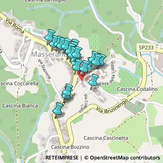 Mappa Via Borgo Inferiore, 13866 Masserano BI, Italia (0.16923)
