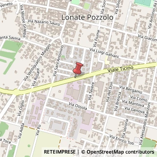 Mappa Viale Ticino,  84, 21015 Lonate Pozzolo, Varese (Lombardia)