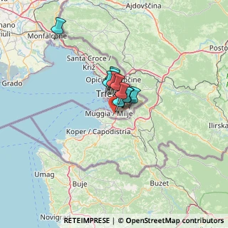 Mappa Strada Provinciale Farnei, 34015 Muggia TS, Italia (6.83455)