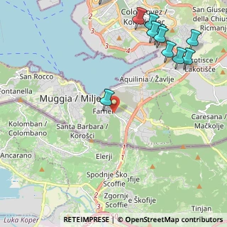 Mappa Strada Provinciale Farnei, 34015 Muggia TS, Italia (2.92818)
