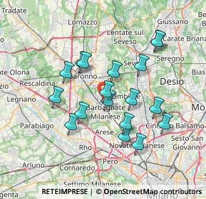 Mappa Via Giacomo Puccini, 20031 Cesate MI, Italia (6.42556)