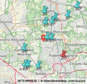 Mappa Via Alleanza, 20812 Limbiate MB, Italia (4.26231)