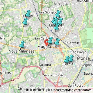 Mappa Via Luogo Pio, 20835 Muggiò MB, Italia (2.04083)