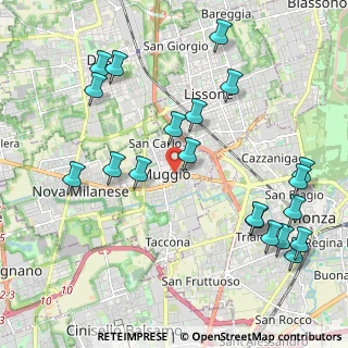 Mappa Via Luogo Pio, 20835 Muggiò MB, Italia (2.4335)