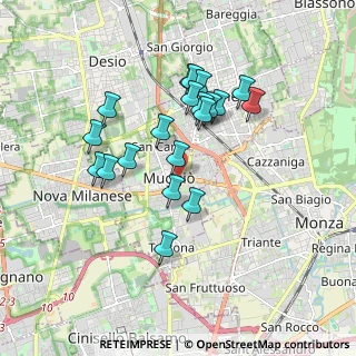 Mappa Via Luogo Pio, 20835 Muggiò MB, Italia (1.572)