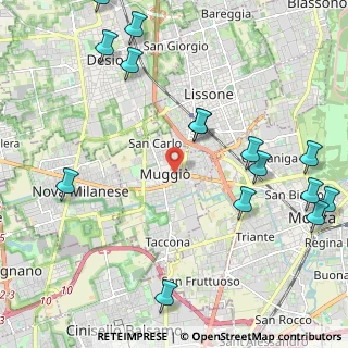 Mappa Via Luogo Pio, 20835 Muggiò MB, Italia (2.76533)