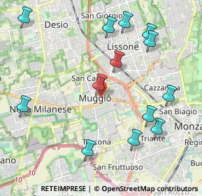 Mappa Via Luogo Pio, 20835 Muggiò MB, Italia (2.33923)