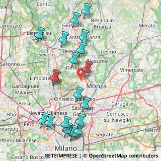 Mappa Via Luogo Pio, 20835 Muggiò MB, Italia (9.211)