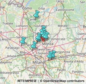 Mappa Via Luogo Pio, 20835 Muggiò MB, Italia (8.18727)