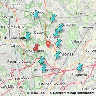 Mappa Via Luogo Pio, 20835 Muggiò MB, Italia (3.75455)