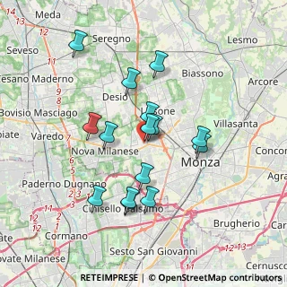 Mappa Via Luogo Pio, 20835 Muggiò MB, Italia (3.21267)