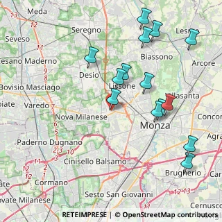 Mappa Via Luogo Pio, 20835 Muggiò MB, Italia (4.39143)