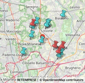 Mappa Via Luogo Pio, 20835 Muggiò MB, Italia (3.18133)